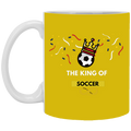 Soccer King of Soccer 11 oz. White Mug