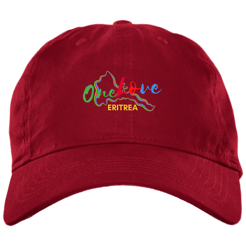 Eritrea One Love Brushed Twill Unstructured Dad Cap