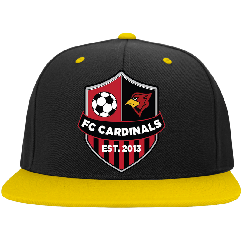 FLAT BILL HIGH-PROFILE SNAPBACK HAT - FC Cardinals