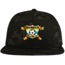 Margate Logo Flat Bill High-Profile Snapback Hat