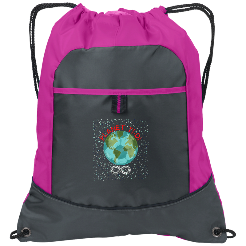Planet TiDi Custom Embroidery Pocket Cinch & Back Pack