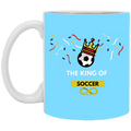 Soccer King of Soccer 11 oz. White Mug