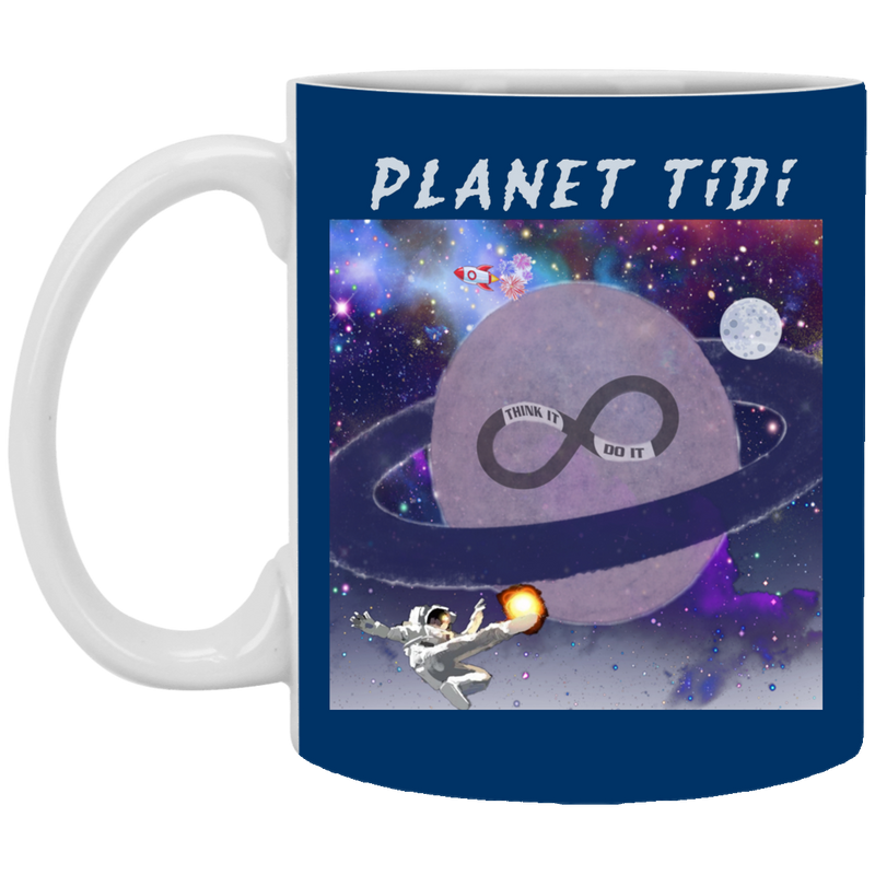 Planet TiDi Solar System 11 oz. White Mug