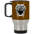 SILVER STAINLESS TRAVEL MUG - PAN AM VIPERS