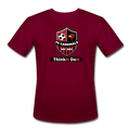 PRACTICE-TRYOUTS UNISEX MOISTURE WICKING PERFORMANCE T-SHIRT - burgundy